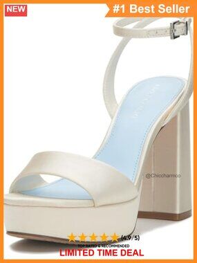 Platform Heeled Sandals Block Heel Crisscross Ankle Strap Open Toe